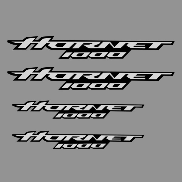 Pyramid Plastics Pyramid decals | white & black | honda cb 1000 hornet logo set of 4
